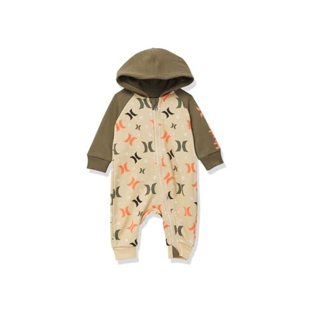 Hurley Long Sleeve Hooded Coverall 3 mos